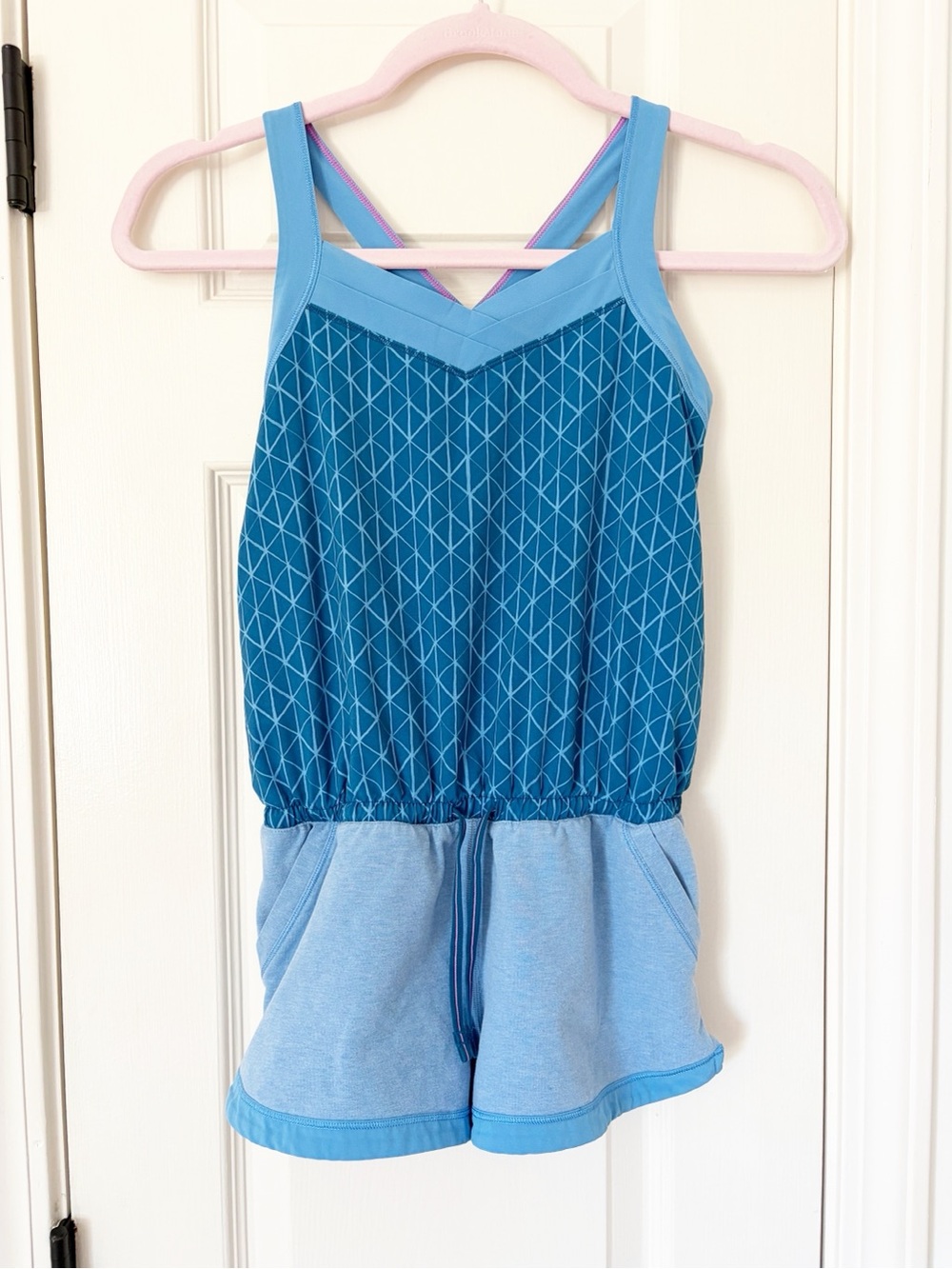 Girls' Blue Active Romper ivivva by Lulu size medium girls romper